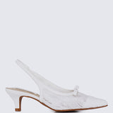 Cyanelle Comfy Heels In White