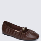 Rowena Comfy Ballerina In Espresso