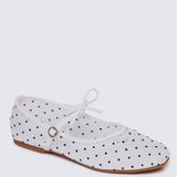 Lilou Comfy Ballerina In White