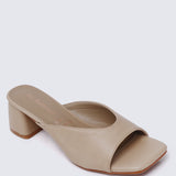 Nami Ultra WideFit Comfy Heels In Nude