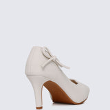 Misha Comfy Heels In Ivory