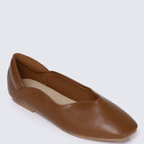 Etta Comfy Ballerina In Brown