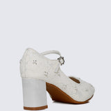 Candrea Comfy Heels In Ivory