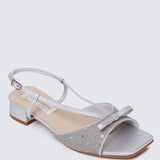 Ophelia Comfy Sandals In Silver