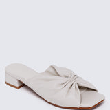 Sia Comfy Sandals In Beige