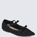 Adelaide Comfy Ballerina In Black