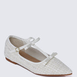 Adelaide Comfy Ballerina In Beige