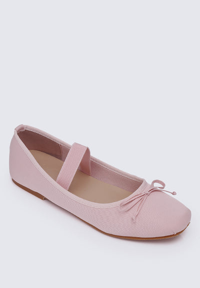 Eleanee Comfy Ballerina In Dusty Pink
