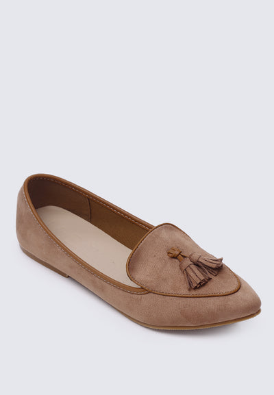 Piper Comfy Loafers In Tan