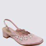 Anastasia Comfy Heels In Pink