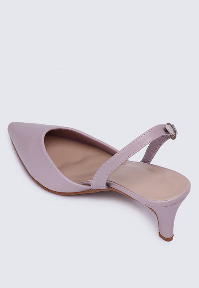 Vicky Comfy Heels In Mauve