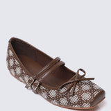 Zahra Comfy Ballerina In Espresso