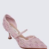 Cristelle Comfy Heels In Pink