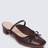 Cocoa Crème Comfy Heels In Espresso