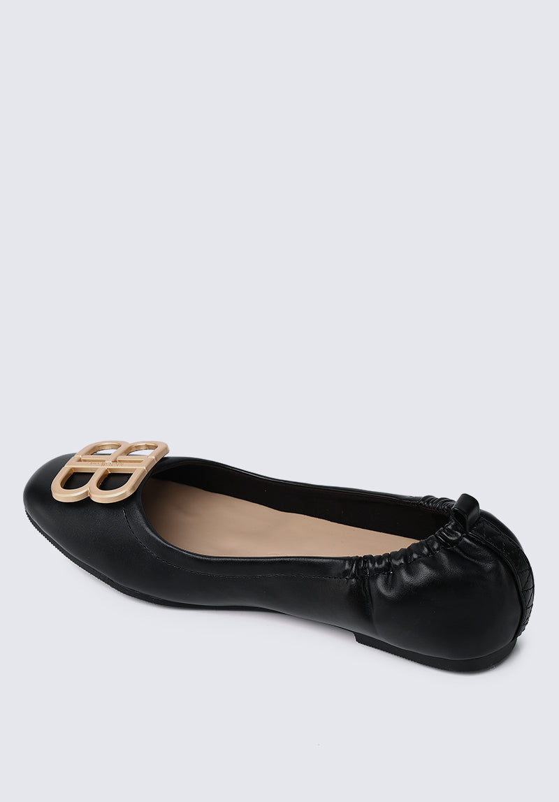 Beth Comfy Ballerina In Black
