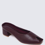 Lani Comfy Heels In Maroon