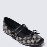 Zahra Comfy Ballerina In Black