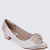 Sereia Comfy Heels In Champagne