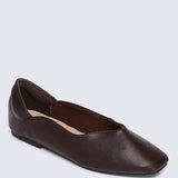 Etta Comfy Ballerina In Espresso