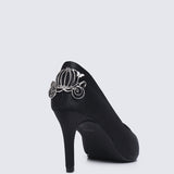 The Carriage Princess Comfy Pumps In Black - myballerine