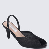 Alora Comfy Heels In Black