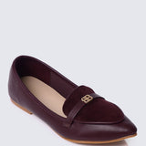 Choco Soufflé Comfy Loafers In Burgundy