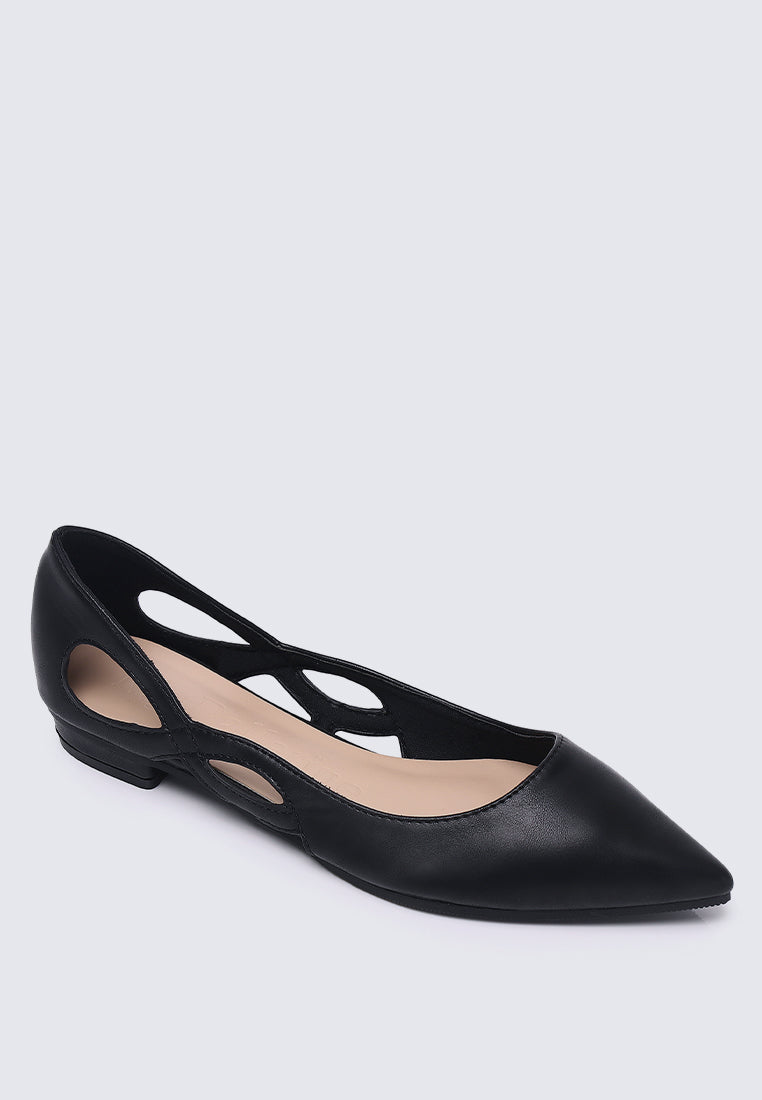 Eloise Comfy Flats In Black