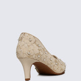 Kassia Comfy Heels In Nude