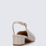 Linnea Ultra WideFit Comfy Heels In Almond