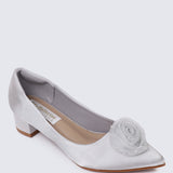 Sereia Comfy Heels In Silver
