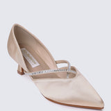 Whitney Comfy Heels In Champagne