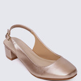 Palmer Comfy Heels In Rose Gold