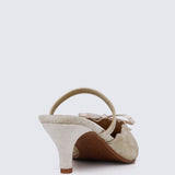 Lisbeth Comfy Heels In Beige
