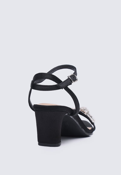 Audrey Comfy Heels In Black