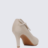 Misha Comfy Heels In Nude