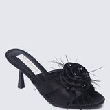 Alira Comfy Heels In Black