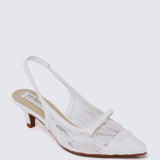 Cyanelle Comfy Heels In White