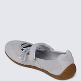 Luluna Comfy Ballet Sneakers In Silver