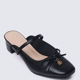 Cocoa Crème Comfy Heels In Black