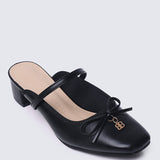 Cocoa Crème Comfy Heels In Black