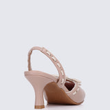 Maison Comfy Heels In Nude