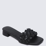 Corinne Comfy Sandals In Black