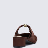 Loue Comfy Heels In Coffee