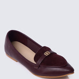 Choco Soufflé Comfy Loafers In Burgundy