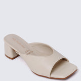 Nami Ultra WideFit Comfy Heels In Beige