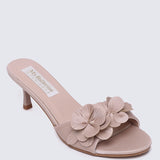 Anneliese Comfy Heels In Nude Pink
