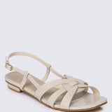 Finley Comfy Sandals In Almond