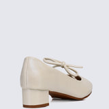 Vivienne Comfy Heels In Ivory