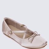 Erino Comfy Ballerina In Nude Pink