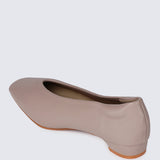 Priscilla Comfy Heels In Almond